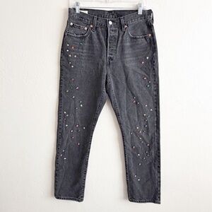 Levi’s Studded 501 Straight Leg Jean size 29